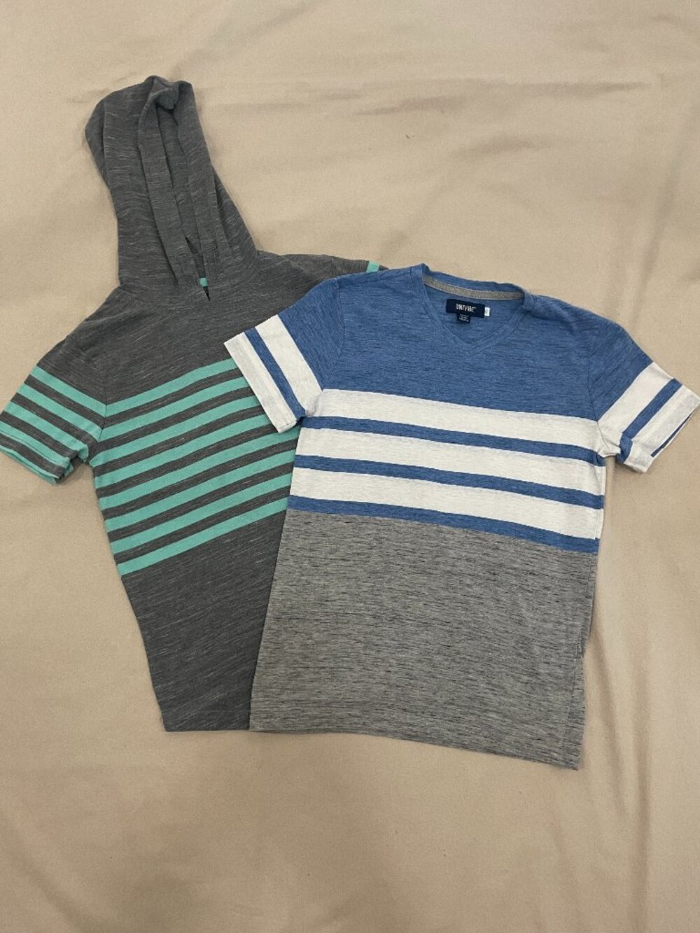 Bundle: (2) Summer Striped Shirts - Boys S